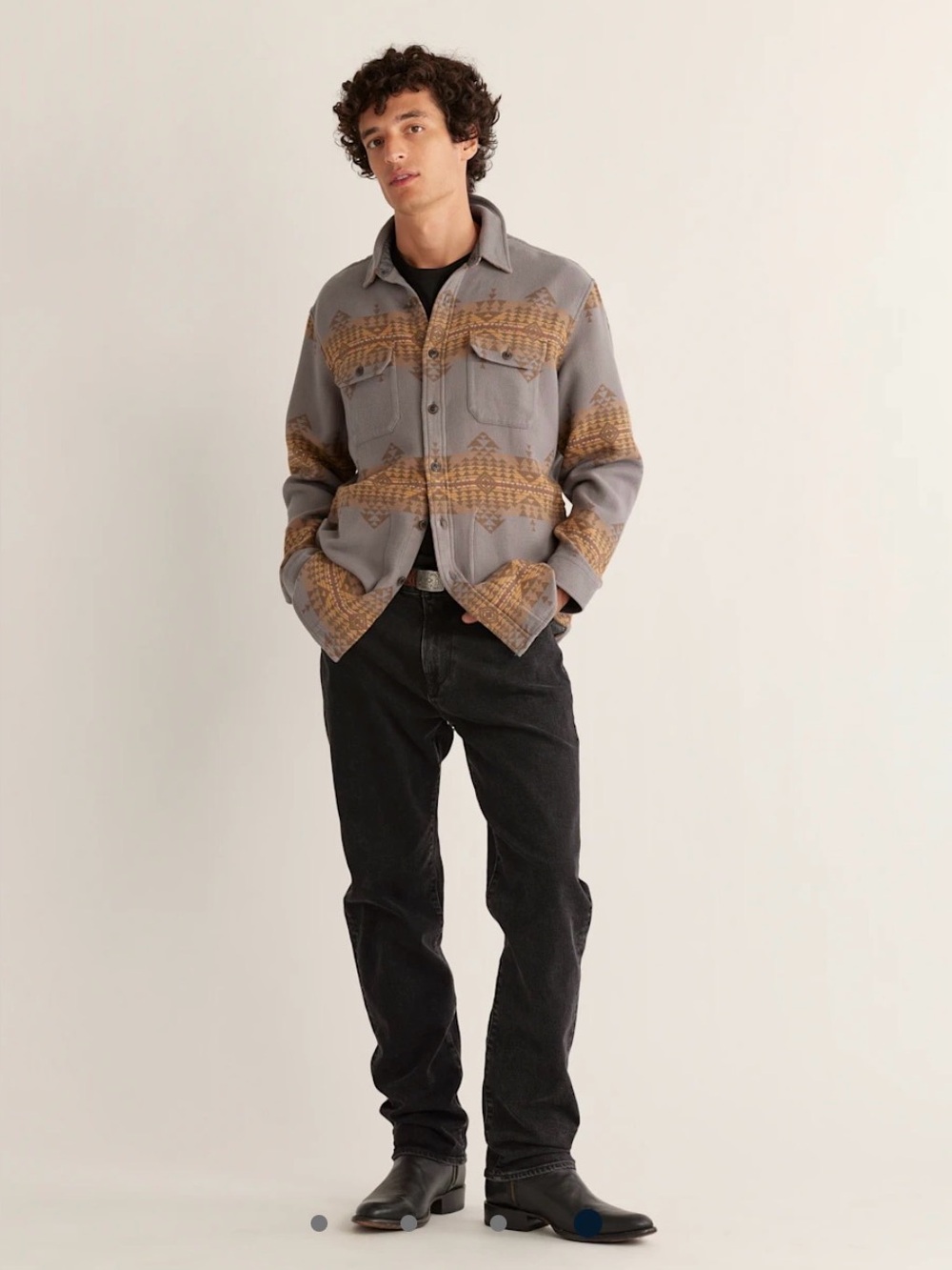 Pendleton Men’s DoubleSoft Chamois Shirt Jacket Gray Tan XXL